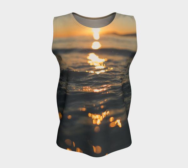Sunset Sea Foam Loose Tank (Long Fit)
