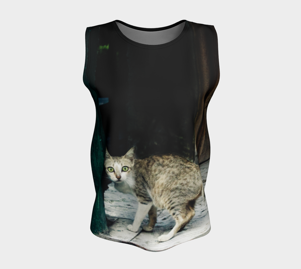 Bali Cat Loose Tank (Long Fit)