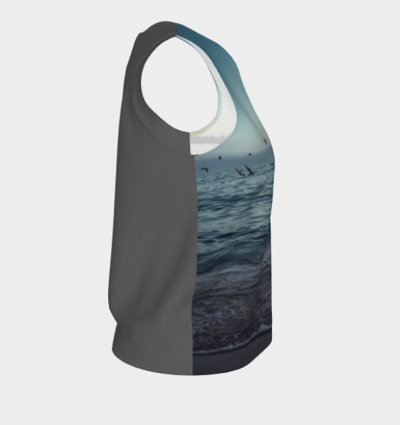 Ocean Blue Loose Tank (Long Fit)