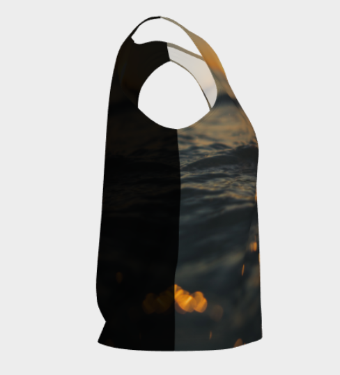 Sunset Sea Foam Loose Tank (Regular Fit)