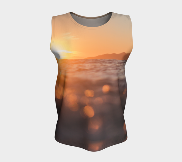 Ocean Sunset Loose Tank (Long Fit)