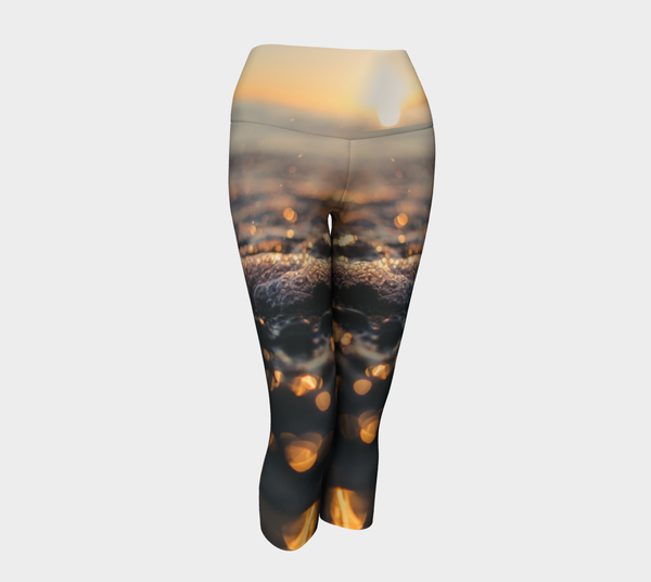 Sunset Sea Foam Fashion + Yoga Capris