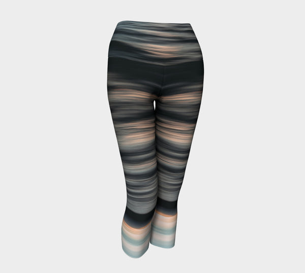 Reverse Sea Ripples Fashion + Yoga Capris