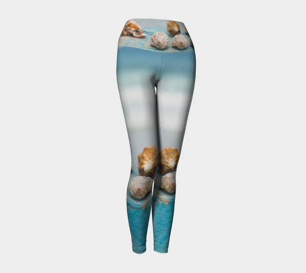 Seashell Photo Printed Yoga and Fashion Leggings 